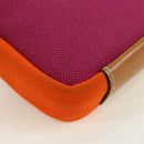 LOEWE Umhängetasche Canvas Lila Silber Orig. 179039M-17