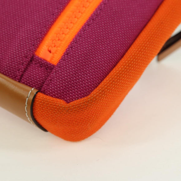 LOEWE Umhängetasche Canvas Lila Silber Orig. 179039M