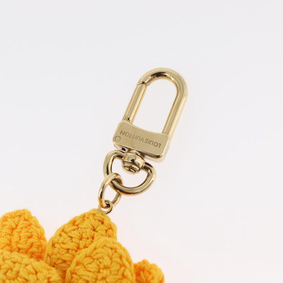 LOUIS VUITTON Monogram Bag Charm Sun Flower Crochet Charm M02581 Auth 179044SM
