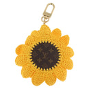 LOUIS VUITTON Monogram Bag Charm Sun Flower Crochet Charm M02581 Auth 179044SM-6