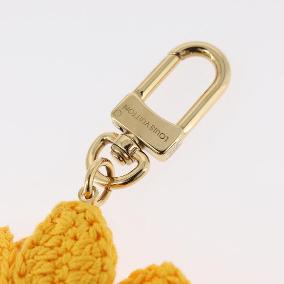 LOUIS VUITTON Monogram Bag Charm Sun Flower Crochet Charm M02581 Auth 179044SM
