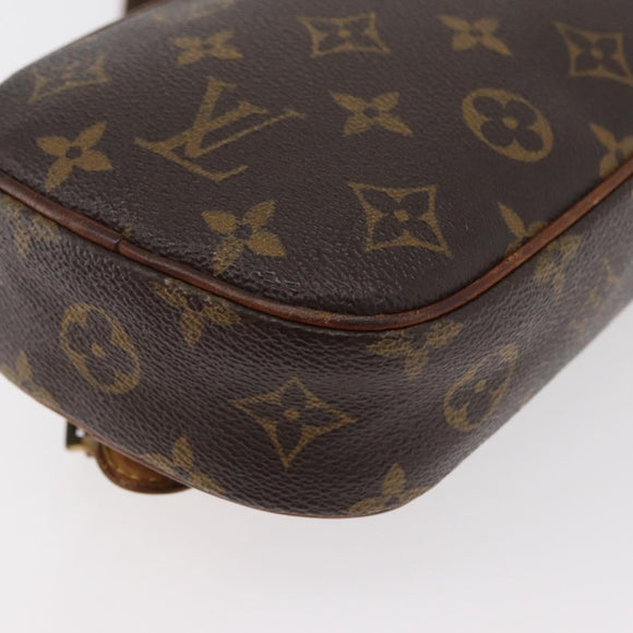 LOUIS VUITTON Monogram Pochette Gange Schoudertas M51870 LV Auth 179046