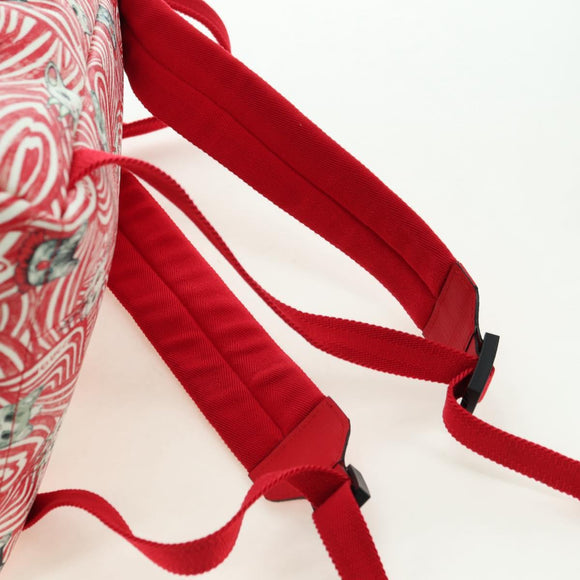 GUCCI Kinder Higuchi Yuko Rucksack PVC Silber Rot 271327 Original 179050SAM