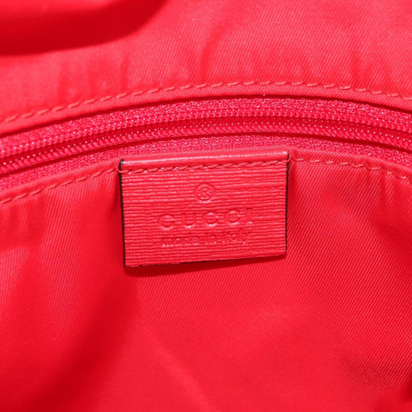 GUCCI Kinder Higuchi Yuko Rucksack PVC Silber Rot 271327 Original 179050SAM