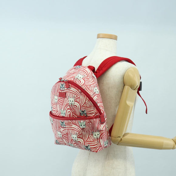 GUCCI Kinder Higuchi Yuko Rucksack PVC Silber Rot 271327 Original 179050SAM