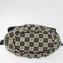 CHANEL Camelia Tote Bag Canvas Black Silver CC Auth 179051SAV-6