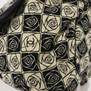 CHANEL Camelia Tote Bag Canvas Black Silver CC Auth 179051SAV-15