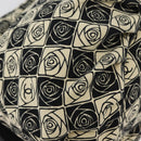 CHANEL Camelia Tote Bag Canvas Black Silver CC Auth 179051SAV-17