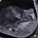 CHANEL Camelia Tote Bag Canvas Black Silver CC Auth 179051SAV-24