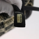 CHANEL Camelia Tote Bag Canvas Black Silver CC Auth 179051SAV-10