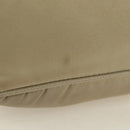 PRADA Chain Shoulder Bag Nylon 3way Beige Gold Auth 179052V-16