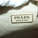PRADA Chain Shoulder Bag Nylon 3way Beige Gold Auth 179052V-26