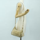 PRADA Chain Shoulder Bag Nylon 3way Beige Gold Auth 179052V-33