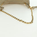 PRADA Chain Shoulder Bag Nylon 3way Beige Gold Auth 179052V-8