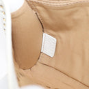 CELINE Shoulder Bag Leather Gold White Auth 179057-20