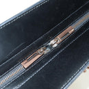 FENDI Zucchino Canvas Hand Bag Brown Silver Auth 179058V-9