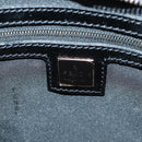 FENDI Zucchino Canvas Hand Bag Brown Silver Auth 179058V-19