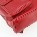 GUCCI Bamboo Backpack Leather Red Gold 003 2058 0016 Auth 179059A-16