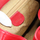 GUCCI Bamboo Backpack Leather Red Gold 003 2058 0016 Auth 179059A-20