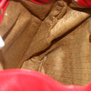 GUCCI Bamboo Backpack Leather Red Gold 003 2058 0016 Auth 179059A-22