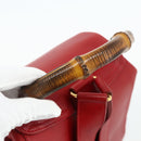 GUCCI Bamboo Backpack Leather Red Gold 003 2058 0016 Auth 179059A-7