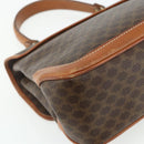 CELINE Macadam Canvas Hand Bag PVC Leather Gold Brown Auth 179062-9
