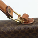CELINE Macadam Canvas Hand Bag PVC Leather Gold Brown Auth 179062-8