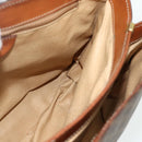 CELINE Macadam Canvas Hand Bag PVC Leather Gold Brown Auth 179062-20