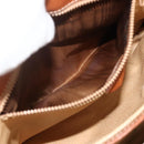 CELINE Macadam Canvas Hand Bag PVC Leather Gold Brown Auth 179062-11
