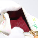 LOUIS VUITTON Monogram Multicolore Berlango Geldbörse Weiß M58028 LV Auth 179065V-17
