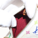 LOUIS VUITTON Monogram Multicolore Berlango Geldbörse Weiß M58028 LV Auth 179065V-18