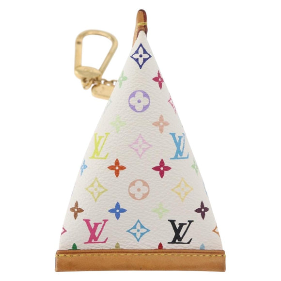 LOUIS VUITTON Monogram Multicolore Berlango Geldbörse Weiß M58028 LV Auth 179065V