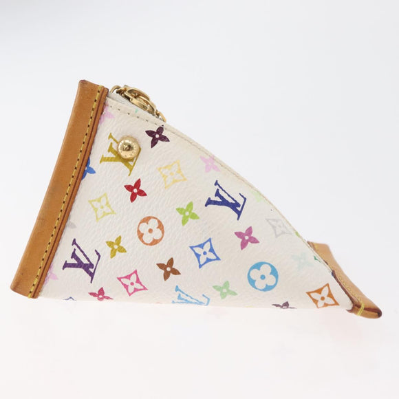 LOUIS VUITTON Monogram Multicolore Berlango Geldbörse Weiß M58028 LV Auth 179065V