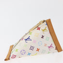 LOUIS VUITTON Monogram Multicolore Berlango Geldbörse Weiß M58028 LV Auth 179065V-4
