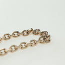 Christian Dior Cannage Chain Phone Pouch Bag Lamb Skin Pink Gold Auth 179066M-9