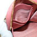 Christian Dior Cannage Chain Phone Pouch Bag Lamb Skin Pink Gold Auth 179066M-24