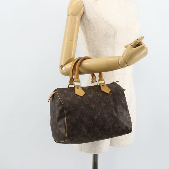 LOUIS VUITTON Monogram Speedy 25 Hand Bag M41528 LV Auth 179068