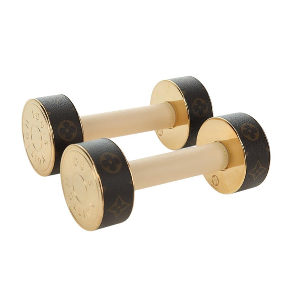 LOUIS VUITTON Monogram 2kg Dumbbells GI0753 LV Auth 179080SM
