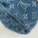 LOUIS VUITTON Monogram Denim Papillon MM Hand Bag Blue M46830 LV Auth 179081SM-15