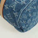 LOUIS VUITTON Monogram Denim Papillon MM Hand Bag Blue M46830 LV Auth 179081SM-16