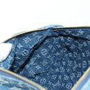 LOUIS VUITTON Monogram Denim Papillon MM Hand Bag Blue M46830 LV Auth 179081SM-25