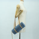 LOUIS VUITTON Monogram Denim Papillon MM Hand Bag Blue M46830 LV Auth 179081SM-28