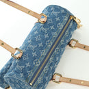 LOUIS VUITTON Monogram Denim Papillon MM Hand Bag Blue M46830 LV Auth 179081SM-6