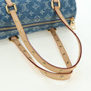 LOUIS VUITTON Monogram Denim Papillon MM Hand Bag Blue M46830 LV Auth 179081SM-7