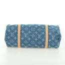 LOUIS VUITTON Monogram Denim Papillon MM Hand Bag Blue M46830 LV Auth 179081SM-5