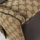 GUCCI GG Canvas Abbey Hand Bag Beige Gold 153026 Auth 179083-11