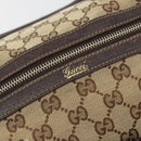 GUCCI GG Canvas Abbey Hand Bag Beige Gold 153026 Auth 179083-14