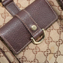 GUCCI GG Canvas Abbey Hand Bag Beige Gold 153026 Auth 179083-23