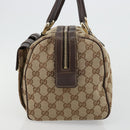 GUCCI GG Canvas Abbey Hand Bag Beige Gold 153026 Auth 179083-4