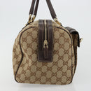 GUCCI GG Canvas Abbey Hand Bag Beige Gold 153026 Auth 179083-5